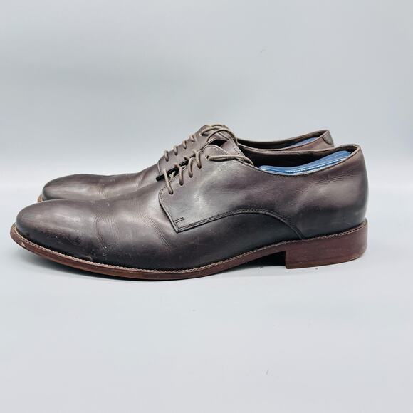 Cole Haan Shoes Mens 13 Brown Leather Derby Oxford Lace Up Dress Classic Office main image 10